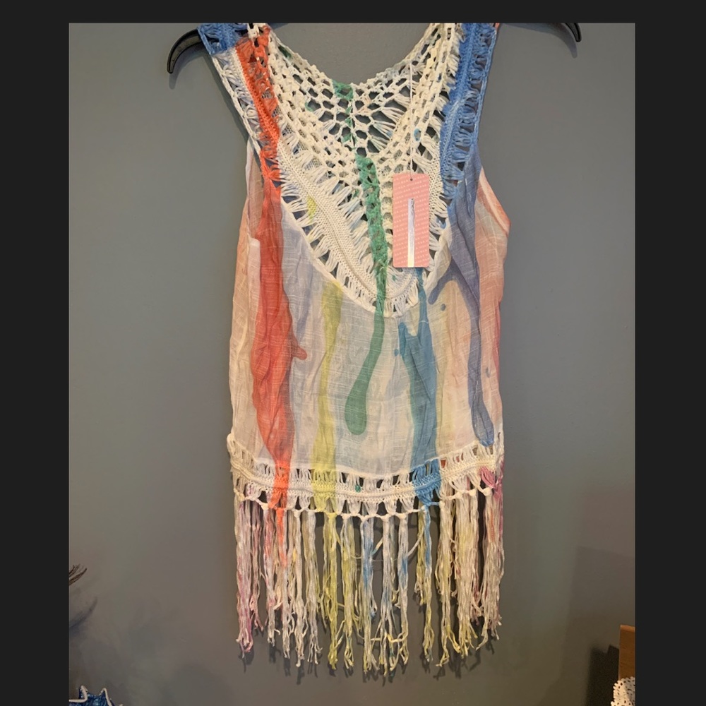 Bohemian sleeveless top